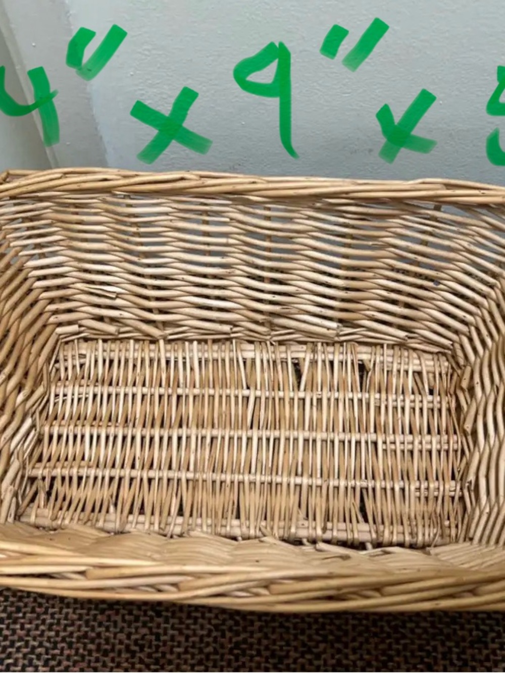 Woven Rattan Storage Basket - Natural